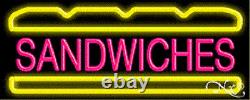 BRAND NEW SANDWICHES 32x13 WithLOGO REAL NEON SIGN withCUSTOM OPTIONS 10119