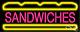 BRAND NEW SANDWICHES 32x13 WithLOGO REAL NEON SIGN withCUSTOM OPTIONS 10119