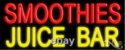 BRAND NEW SMOOTHIES JUICE BAR 32x13 REAL NEON SIGN withCUSTOM OPTIONS 10627