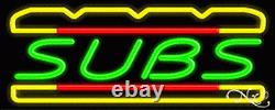 BRAND NEW SUBS 32x13 WithLOGO REAL NEON SIGN withCUSTOM OPTIONS 10906