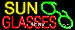BRAND NEW SUN GLASSES 32x13 WithLOGO REAL NEON SIGN withCUSTOM OPTIONS 10404