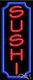 BRAND NEW SUSHI VERTICAL 32x13 withBORDER REAL NEON SIGN withCUSTOM OPTIONS 11029