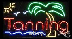 BRAND NEW TANNING 37x20x3 WithLOGO REAL NEON SIGN withCUSTOM OPTIONS 10325