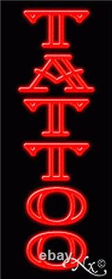 BRAND NEW TATTOO 32x13x3 VERTICAL REAL NEON SIGN WithCUSTOM OPTIONS 11239