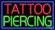 BRAND NEW TATTOO PIERCING 37x20 WithBORDER REAL NEON SIGN withCUSTOM OPTIONS 11119