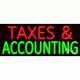 BRAND NEW TAXES & ACCOUNTING 32x13 REAL NEON SIGN withCUSTOM OPTIONS 11486