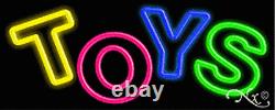 BRAND NEW TOYS 32x13x3 REAL NEON BUSINESS SIGN withCUSTOM OPTIONS 10137