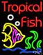 BRAND NEW TROPICAL FISH 31x24 WithLOGO REAL NEON SIGN withCUSTOM OPTIONS 10711