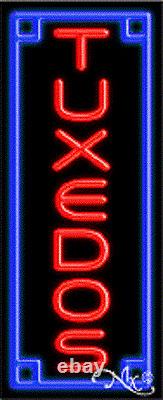 BRAND NEW TUXEDOS VERTICAL 32x13 BORDER REAL NEON SIGN withCUSTOM OPTIONS 11034