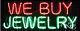 BRAND NEW WE BUY JEWELRY 32x13 REAL NEON BUSINESS SIGN withCUSTOM OPTIONS 10565
