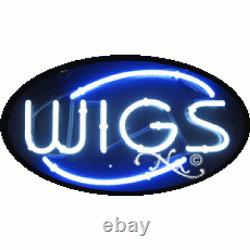 BRAND NEW WIGS 30x17 OVAL BORDER REAL NEON SIGN withCUSTOM OPTIONS 14131