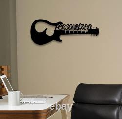 Custom Guitar Name Metal Sign Lamp Led Wall Art Decor Guitar Neon Sign Lights