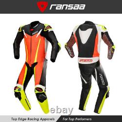 GP Pro V8 One Piece Leather Racing Motorcycle Suit Brand New Mens All Sizes
