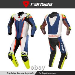 GP Pro V8 One Piece Leather Racing Motorcycle Suit Mens All Sizes Brand New