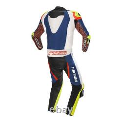GP Pro V8 One Piece Leather Racing Motorcycle Suit Mens All Sizes Brand New