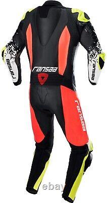 GP Tech V4 Motorcycle Racing Leather One Piece Suit Brand New Mens's All Sizes