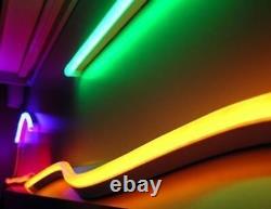 RGB Color Changing SMD LED Neon Rope Light 120 Volt Custom Cut