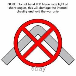 Red SMD LED Neon Rope Light 120 Volt Custom Cut