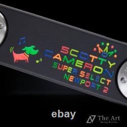 Scotty Cameron 2023 Super Select Newport 2 Happy Dog Neon Color Art Zr12